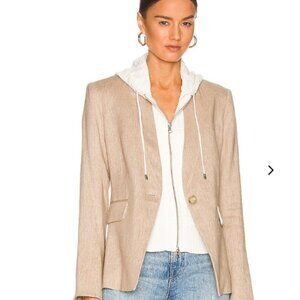 Veronica Beard Duna Hoodie Dickey Insert Ivory 00-14